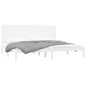 vidaXL Estructura de cama madera maciza blanco 200x200 cm vidaXL Estructura de cama madera maciza blanco 200x200 cm