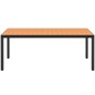 vidaXL Set de comedor de jardín 9 piezas PVC ratán negro y marrón