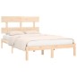 vidaXL Estructura de cama madera maciza 180x200 cm