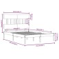 vidaXL Estructura de cama de madera maciza negra 160x200 cm vidaXL Estructura de cama de madera maciza negra 160x200 cm