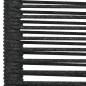 vidaXL Sillas de jardín 2 unidades cuerda de algodón y acero negro vidaXL Sillas de jardín 2 unidades cuerda de algodón y acero negro