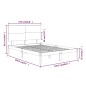 vidaXL Estructura de cama madera maciza 120x190 cm vidaXL Estructura de cama madera maciza 120x190 cm