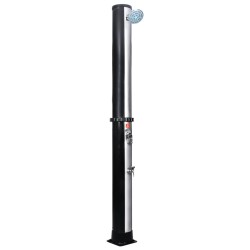 vidaXL Ducha solar de jardín con alcachofa y grifo 40 L