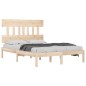 vidaXL Estructura de cama de madera maciza 120x200 cm vidaXL Estructura de cama de madera maciza 120x200 cm