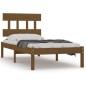vidaXL Estructura de cama madera maciza marrón miel 100x200 cm vidaXL Estructura de cama madera maciza marrón miel 100x200 cm