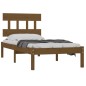 vidaXL Estructura de cama madera maciza marrón miel 100x200 cm vidaXL Estructura de cama madera maciza marrón miel 100x200 cm