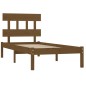 vidaXL Estructura de cama madera maciza marrón miel 100x200 cm vidaXL Estructura de cama madera maciza marrón miel 100x200 cm