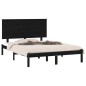vidaXL Estructura de cama madera maciza de pino negro 120x200 cm vidaXL Estructura de cama madera maciza de pino negro 120x200 cm