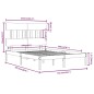 vidaXL Estructura de cama de madera maciza de pino gris 160x200 cm vidaXL Estructura de cama de madera maciza de pino gris 160x200 cm