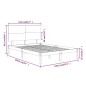 vidaXL Estructura de cama de madera de pino maciza blanca 140x190 cm vidaXL Estructura de cama de madera de pino maciza blanca 140x190 cm