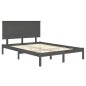 vidaXL Estructura de cama madera maciza de pino gris 120x200 cm vidaXL Estructura de cama madera maciza de pino gris 120x200 cm