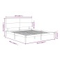 vidaXL Estructura de cama de madera maciza de pino 200x200 cm vidaXL Estructura de cama de madera maciza de pino 200x200 cm