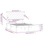 vidaXL Estructura de cama de madera maciza 140x200 cm vidaXL Estructura de cama de madera maciza 140x200 cm