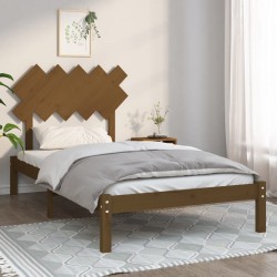 vidaXL Estructura de cama de madera maciza marrón miel 100x200 cm