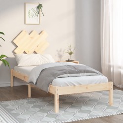 vidaXL Estructura de cama individual pequeña madera maciza 75x190 cm