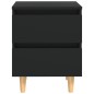 vidaXL Mesitas de noche 2 uds con patas madera pino negro 40x35x50 cm vidaXL Mesitas de noche 2 uds con patas madera pino negro 40x35x50 cm