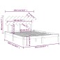 vidaXL Estructura de cama de madera maciza de pino gris 160x200 cm vidaXL Estructura de cama de madera maciza de pino gris 160x200 cm