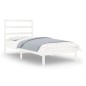 vidaXL Estructura de cama madera maciza blanco 75x190 cm vidaXL Estructura de cama madera maciza blanco 75x190 cm