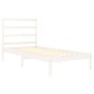 vidaXL Estructura de cama madera maciza blanco 75x190 cm vidaXL Estructura de cama madera maciza blanco 75x190 cm