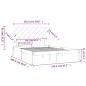 vidaXL Estructura de cama madera maciza king size negro 150x200 cm
