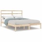 vidaXL Estructura de cama madera maciza de pino 140x190 cm vidaXL Estructura de cama madera maciza de pino 140x190 cm