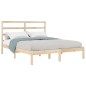 vidaXL Estructura de cama madera maciza de pino 140x190 cm vidaXL Estructura de cama madera maciza de pino 140x190 cm