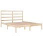 vidaXL Estructura de cama madera maciza de pino 140x190 cm vidaXL Estructura de cama madera maciza de pino 140x190 cm
