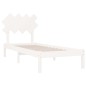 vidaXL Estructura de cama de madera maciza blanca 90x190 cm vidaXL Estructura de cama de madera maciza blanca 90x190 cm