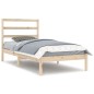 vidaXL Estructura de cama madera maciza de pino 90x200 cm