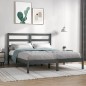 vidaXL Estructura de cama madera maciza de pino gris 120x200 cm vidaXL Estructura de cama madera maciza de pino gris 120x200 cm