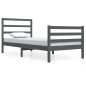 vidaXL Estructura de cama madera maciza de pino gris 90x200 cm vidaXL Estructura de cama madera maciza de pino gris 90x200 cm