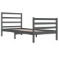vidaXL Estructura de cama madera maciza de pino gris 90x200 cm vidaXL Estructura de cama madera maciza de pino gris 90x200 cm