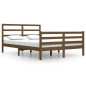 vidaXL Estructura de cama madera maciza de pino marrón miel 160x200 cm vidaXL Estructura de cama madera maciza de pino marrón miel 160x200 cm