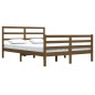 vidaXL Estructura de cama madera maciza de pino marrón miel 160x200 cm vidaXL Estructura de cama madera maciza de pino marrón miel 160x200 cm
