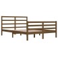 vidaXL Estructura de cama madera maciza de pino marrón miel 160x200 cm vidaXL Estructura de cama madera maciza de pino marrón miel 160x200 cm