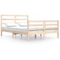 vidaXL Estructura de cama madera maciza de pino 140x200 cm vidaXL Estructura de cama madera maciza de pino 140x200 cm