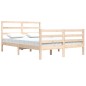 vidaXL Estructura de cama madera maciza de pino 140x200 cm vidaXL Estructura de cama madera maciza de pino 140x200 cm