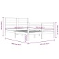 vidaXL Estructura de cama madera maciza de pino 140x200 cm vidaXL Estructura de cama madera maciza de pino 140x200 cm