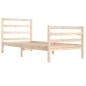 vidaXL Estructura de cama madera maciza de pino 90x200 cm vidaXL Estructura de cama madera maciza de pino 90x200 cm