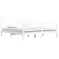 vidaXL Estructura de cama madera maciza de pino blanco 200x200 cm vidaXL Estructura de cama madera maciza de pino blanco 200x200 cm