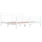 vidaXL Estructura de cama madera maciza de pino blanco 200x200 cm vidaXL Estructura de cama madera maciza de pino blanco 200x200 cm