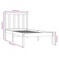 vidaXL Estructura de cama madera maciza de pino 75x190 cm