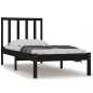 vidaXL Estructura de cama madera maciza de pino negra 100x200 cm vidaXL Estructura de cama madera maciza de pino negra 100x200 cm