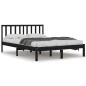 vidaXL Estructura de cama madera maciza de pino negra 180x200 cm vidaXL Estructura de cama madera maciza de pino negra 180x200 cm