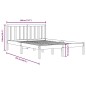 vidaXL Estructura de cama madera maciza de pino negra 180x200 cm vidaXL Estructura de cama madera maciza de pino negra 180x200 cm