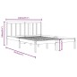 vidaXL Estructura de cama de madera maciza de pino blanco 140x190 cm