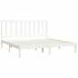 vidaXL Estructura de cama madera maciza de pino blanco 200x200 cm vidaXL Estructura de cama madera maciza de pino blanco 200x200 cm