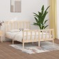 vidaXL Estructura de cama madera maciza 120x190 cm vidaXL Estructura de cama madera maciza 120x190 cm