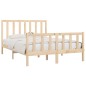 vidaXL Estructura de cama madera maciza 120x190 cm vidaXL Estructura de cama madera maciza 120x190 cm
