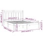vidaXL Estructura de cama madera maciza marrón miel 140x200 cm vidaXL Estructura de cama madera maciza marrón miel 140x200 cm